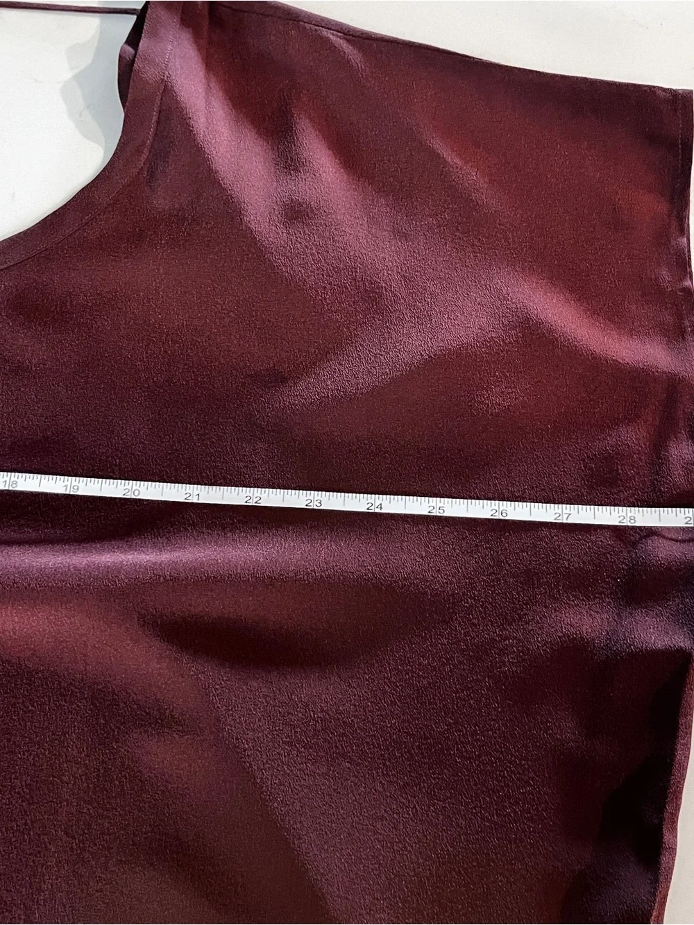 Chaser Burgundy Short Dolman Sleeve Poncho Style Blouse Medium